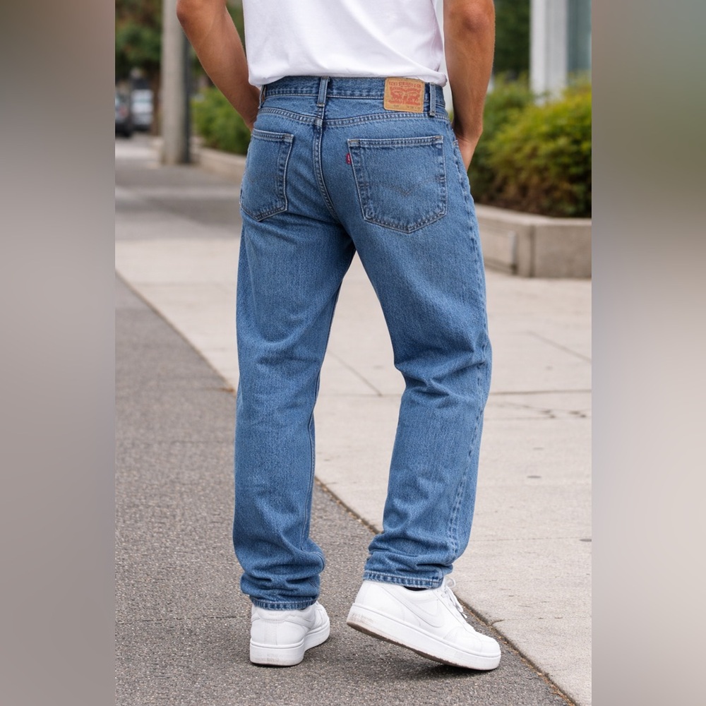 Levi’s 505 Regular Fit Jeans Men’s 38x32 Medium Wash Classic Straight Leg